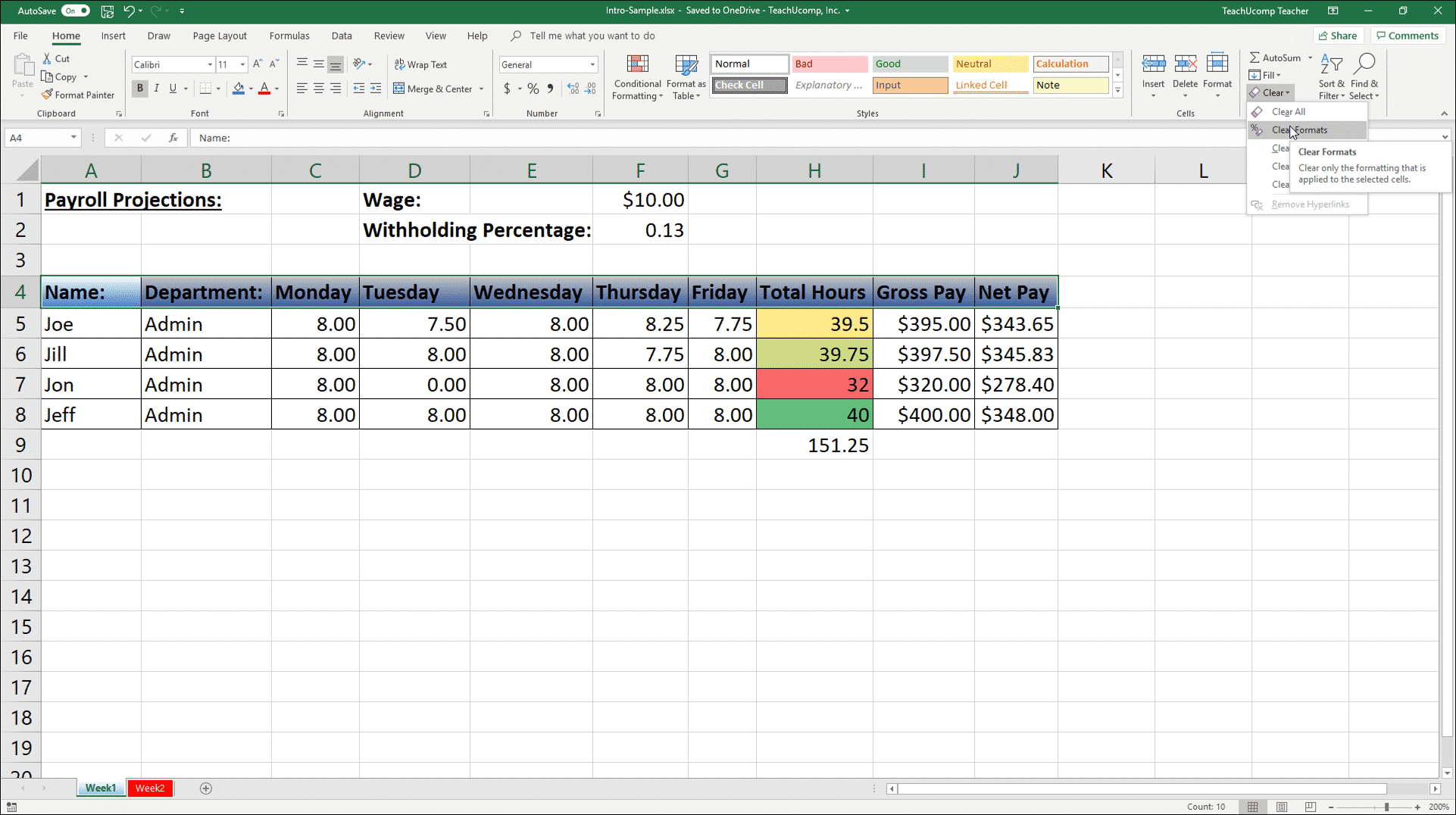 remove a formula from a cell in excel for mac